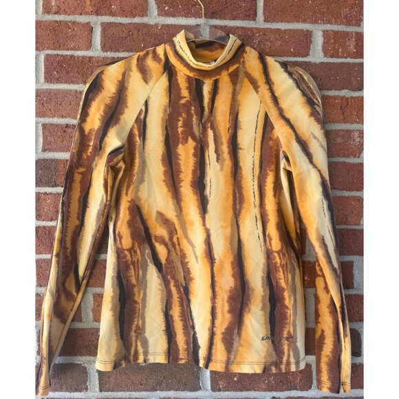 Vintage Speedo Tiger Stripe Shirt M - Picture 1 of 9